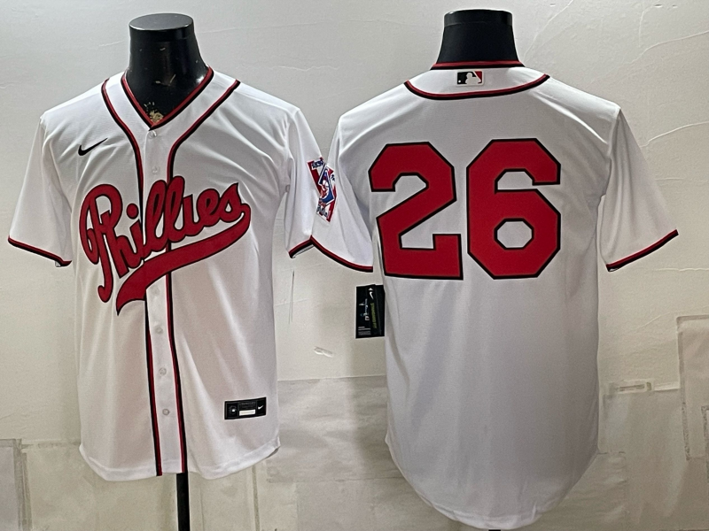 Men 2026 Philadelphia Phillies #26 white Game Nike MLB Jersey 082300->philadelphia phillies->MLB Jersey